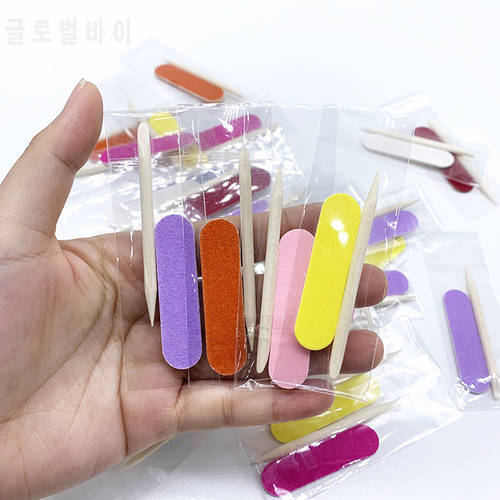 25/50pcs Mini Disposable Nail File Sticks Nail Cleaning Care Kit Nail Art Tool Portable Filer Nail Accessories Manicure Supplie