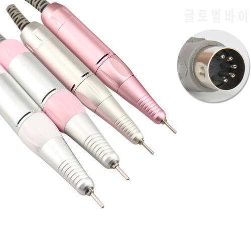 Professional Electric Manicure Machine Stainless Steel Pen Handle 35000RPM Nail Drill Handle Electric Manicure Drill Accessory