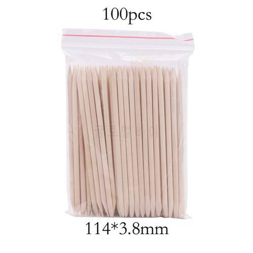 3 Different Sizes Orange Wood Sticks for Cuticle Pusher Cuticle Remove Tool Manicure Pedicure Care 10/50/100Pieces/Set for Nails