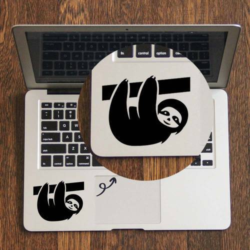 Cute Sloth Vinyl Laptop Trackpad Sticker for Macbook Decal Pro Air Retina 11 12 13 14 15 inch HP Mac Book Tablet Touchpad Skin