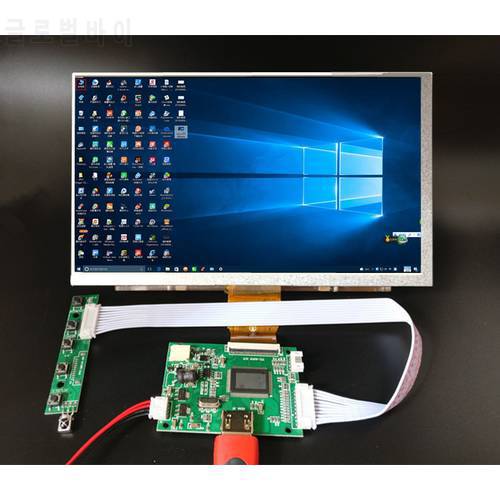 9 Inch 1024*600 Screen Display LCD TFT Monitor With Driver Control Board HDMI-Compatible For Lattepanda,Raspberry Pi Banana Pi