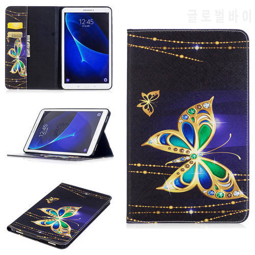 2017 For Samsung Tab A6 10.1 Cartoon TPU Leather Case For Samsung Galaxy Tab A6 A 6 2016 10.1 T585 T580 T580N Tablet Cover Cases