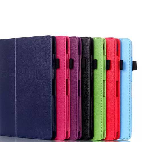 Free Shipping Lichee Stand PU For Lenovo A10-70 A7600-h / A7600-f Case Leather Tablet Cover For Lenovo A10-70 A7600 10.1