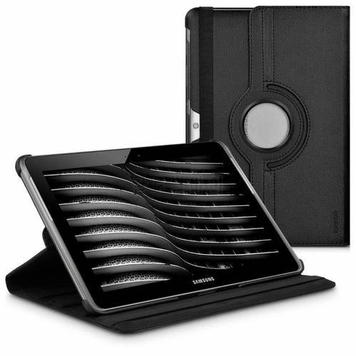 360 Degree Rotating Flip PU Leather Cover Case For Samsung Galaxy Tab 2 10.1 P5100 P5110 P7500 P7510 Tablet Case Tab2 10.1 Glass