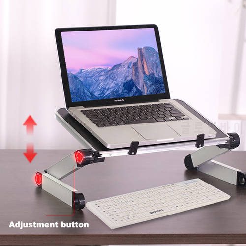 Vmonv 360 Portable Folding Desk Bed Table Stand Ergonomic Notebook Laptop Stand Holder for 11-17 Inch Lenovo Dell Acer Macbook