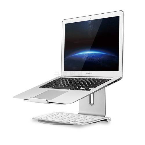 Aluminum Laptop Stand Base 360 Rotation Laptops Heighten Holder Notebook Cooling Holder Support 10-17 inch MacBook Pro Air