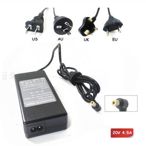 Laptop AC Adapter Charger Power Supply Cord For Lenovo IBM CPA-A090 PA-1900-56LC V370 V570 B470 G560 Z570 20V 4.5A