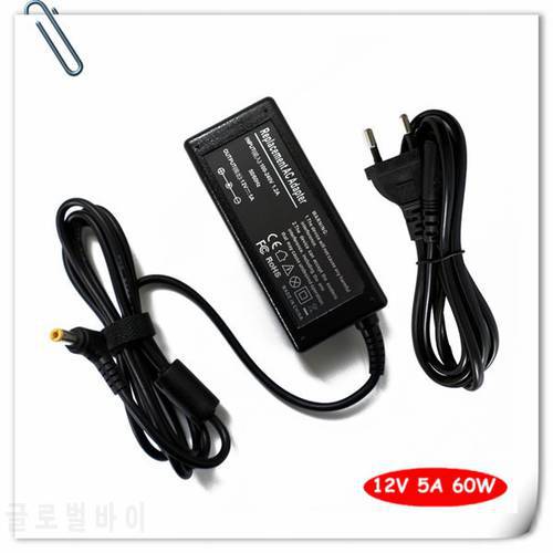 12V 5A AC power adapter supply For AKAI LCT2060 LCD TV For HP LCD PAVILION 1503