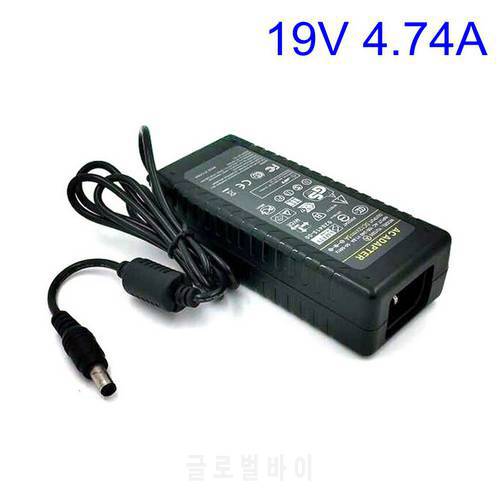 19V4.74A AC DC Adapter Charger For 5050 3528 LED Light CCTV 19V 4.74A 90W Switch Power Supply DC 5.5*2.5/2.1mm