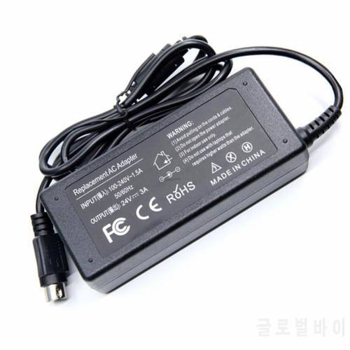 24V 2.5A 3A 3PIN 72W AC Adapter Power Supply Charger For NCR RealPOS 7197 POS Thermal Receipt Printer For EPSON PS180 PS179