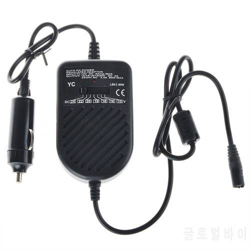 80W LED Auto Car Charger Adjustable Power Supply Adapter Set + 8 Detachable Plugs For Laptop Notebook Portable Laptop Charger