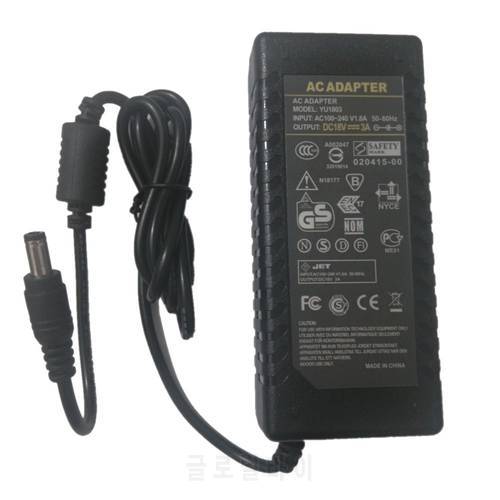 5PCS/LOT 18V3A AC DC Adapter Charger For 5050 3528 LED Light CCTV 18V 3A 54W Switch Power Supply DC 5.5*2.5/2.1mm