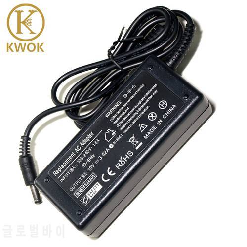 Portable Charger 19V 3.42A 65W AC Adapter Charger For ASUS A2L A2 SA6 A8 F8 S1 U3 N70 Netbook Power Supply For Laptop Notebook