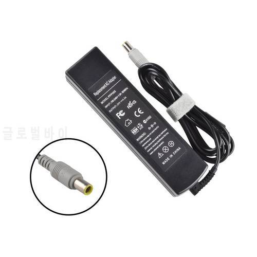 20V 4.5A 90W Long Type Laptop Power Adapter Carregador Portatil for Lenovo R61 R61E T60 T61 X61 SL400 X200 T410 7.9mm * 5.5mm