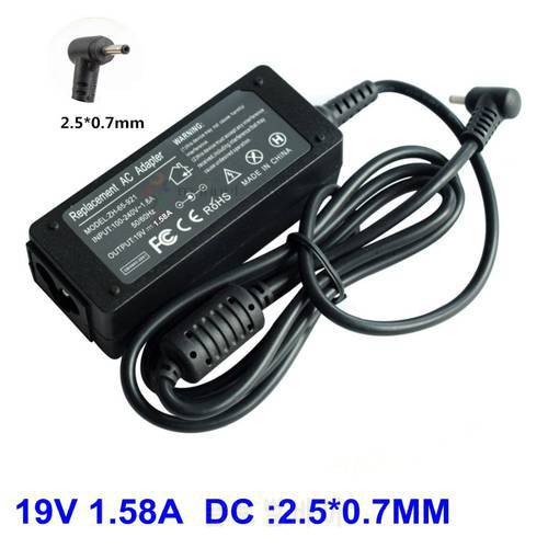 19V 1.58A AD820MO AC Adapter for ASUS EEE PC EXA1004CH EXA1004UH EXA1004EH 1001PXD R101D 1001PX Laptop Charger 2.5*0.7mm