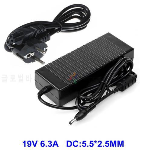 Laptop Adapter For Asus 19V 6.32A /6.3A 120W 5.5*2.5 For Asus N750 N500 G50 N53S N55 all-in-one AC Power Charger With AC Cable