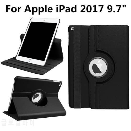 For Apple iPad 2018 2017 9.7 inch New iPad2017 iPad2018 A1954 Tablet Case 360 Rotating Bracket Flip Fold Stand Leather Cover