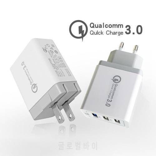 High Quality 3.0 Quick Fast Charger 3-Ports QC3.0 USB Wall Charger Travel Adapter Smart Charge For iPAD Tablet Samsung Galaxy S6
