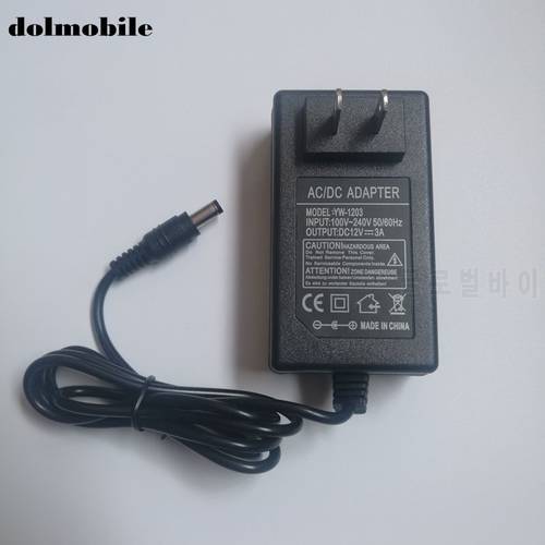 12V 3A 5.5*2.5mm Wall Home Charger EU US Plug AC Adapter for Tablet Power Supply Adapter