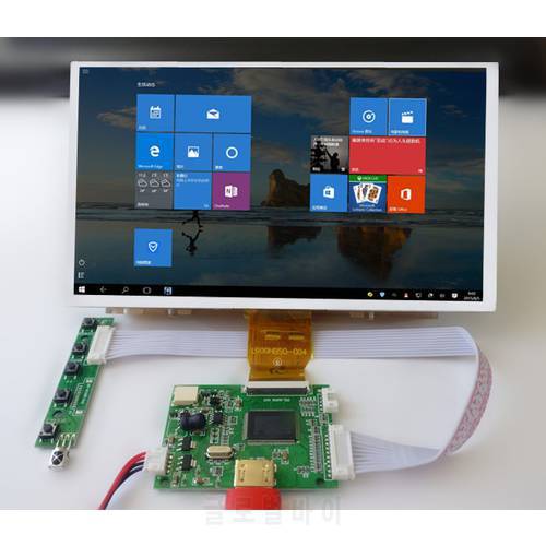 9&39&391024*600 Screen Display LCD TFT Monitor With Driver Control Board HDMI-Compatible For Computer Orange Raspberry Pi 2 3 4