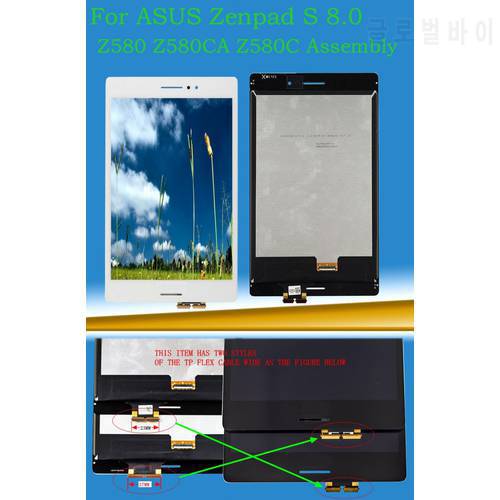 STARDE 8&39&39 LCD for Asus ZenPad S 8.0 Z580 Z580CA Z580C 27MM P01MA 23MM P01M LCD Display Touch Screen Digitizer Assesmbly+ Tools