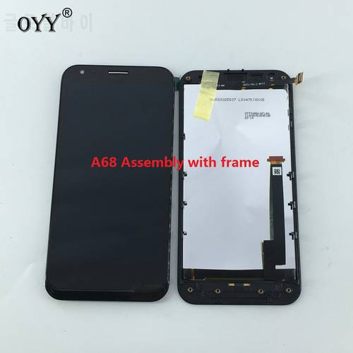 LCD Display Panel Screen Monitor Touch Screen Digitizer Glass Assembly with frame 4.7&39&39 inch For ASUS Padfone2 Padfone A68 BLACK