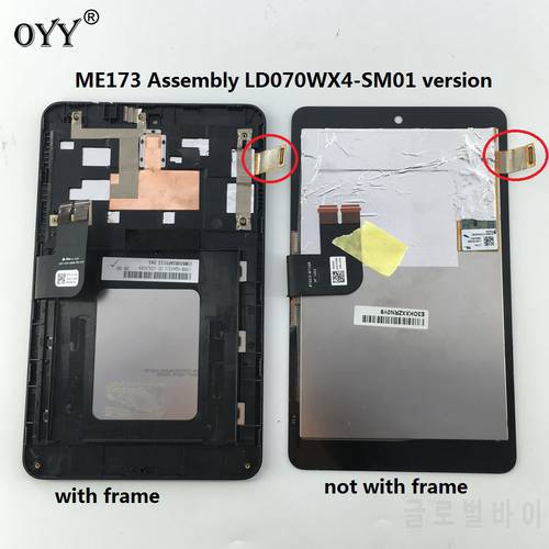 LCD Display Panel Screen Monitor Touch Screen Digitizer Glass Assembly For Asus MemoPad HD7 ME173 ME173X K00B LD070WX4-SM01