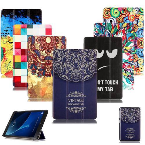 Magnetic Smart stand PU leather Cover For Samsung Galaxy Tab A 10.1 T585 T580 T580N 2016 tablet Case Protector cover+film