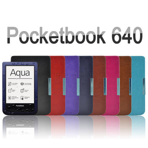 leather cover case for pocketbook 640 smart cover case for pocketbook aqua 640 auto sleep ultra slim funda