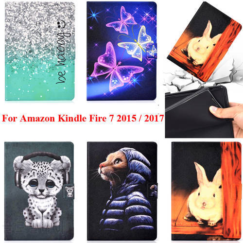 Casing Protector Silicon Cover For Amazon Fire 7 2015 Bag Case fire7 2017 Shell Cute Nice Pouch Fire7 Holder