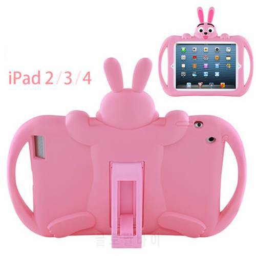 Kids Case for iPad Air 3 2 1 Pro 10.5 9.7 2017 2018 Mini 5 4 3 2 1 Soft Silicon Child Lovely Stand Tablet Cover
