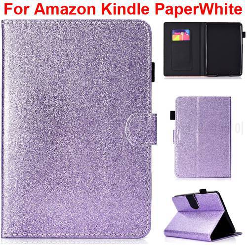 Glitter Cute Case For Amazon Kindle Paperwhite Smart Cover Bag Paper White 1 2 3 Case Paperwhite2 Soft TPU Fall Proof Sleeve