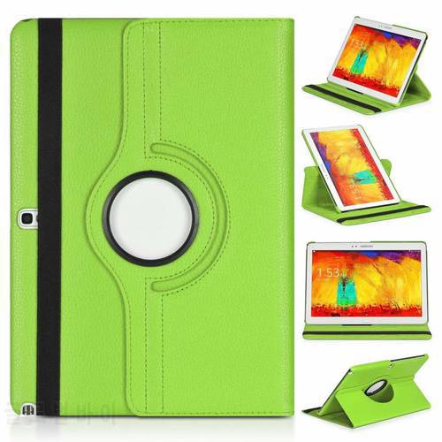 Case For Samsung Note 10.1inch 2014 vision 360 Degree Rotating Flip PU Leather Cover Tablet Cases for Galaxy Note 10.1 SM-P600