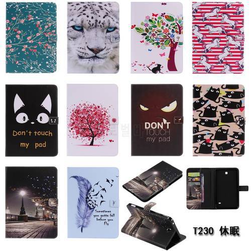 For Galaxy Tab 4 7.0&39&39 T230 Case Cover PU Silicone Tablet Cases For Samsung Galaxy Tab4 7.0 T230 T231 T235 SM-T230 SM-T231 Q