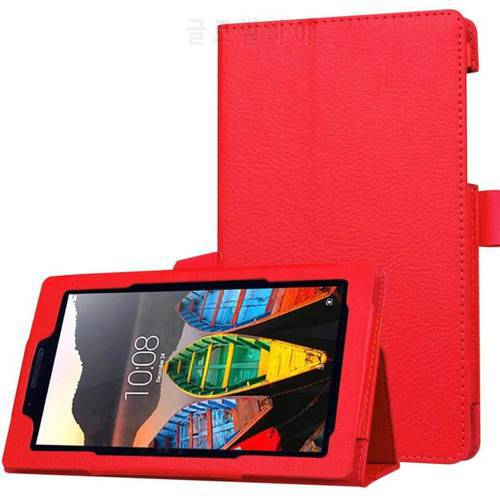 NEW litchi PU leather stand cover For Lenovo Tab 3 730 730F 730M 730X 7.0 tablet case for lenovo TB3-730F TB3-730M Magnet cover