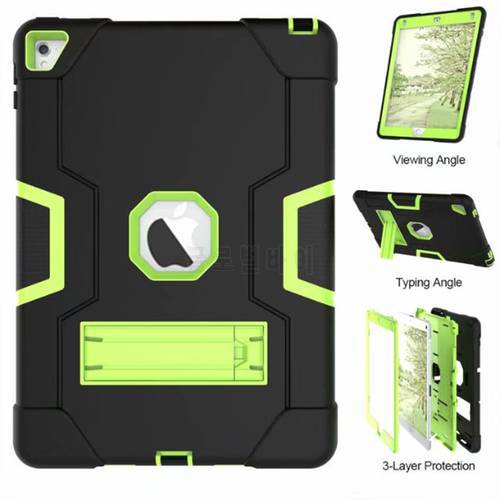 New Armor Case For iPad2 iPad3 iPad4 Kids Safe Heavy Duty Silicone Hard Cover For Ipad 4 3 2 iPad 3 2 Tablet Case
