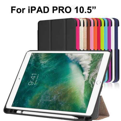 For iPad Pro 10.5 inch Ultra thin PU Leather smart case,For iPad 10.5