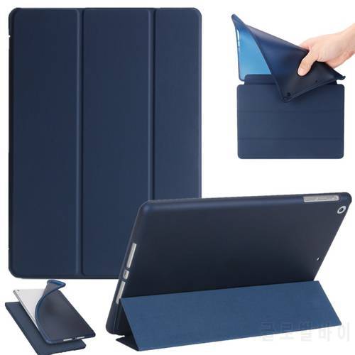Silicone Tablet Case for iPad Air smart case for ipad mini 4 3-fold Flip Stand cover For ipad2 ipad 3 ipad 4 Soft Shockproof+Pen