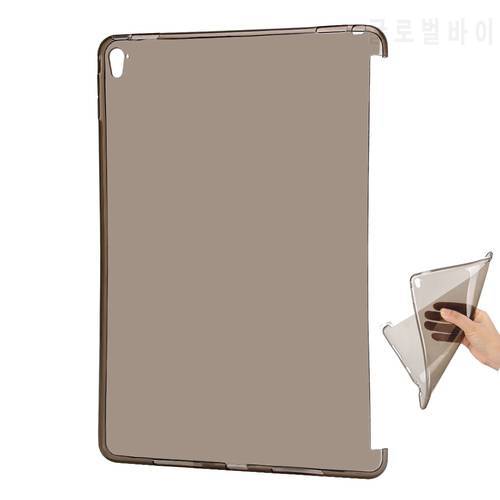 Nice clear flexible tpu silicone bottom back case for apple ipad mini 1 2 3 case smart cover partner thin transperent