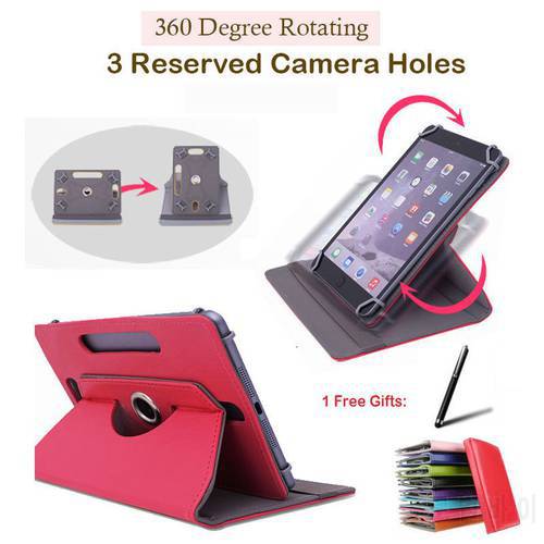 For Cube U31GT/U100GT/U30GT/U30GT2/U30GT1/Talk10 10.1 inch 360 Degree Rotating Universal Tablet PU Leather cover case Free Pen