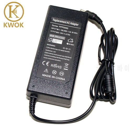Replacement Charger 19V 4.74A 90W AC Adapter Laptop Charger For Toshiba Satellite M310 M330 L800 Notebook Power Supply F25