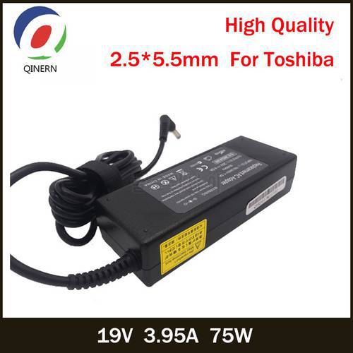 QINERN 19V 3.95A 75W 5.5*2.5mm AC Laptop Adapter Universal Power Supplies Notebook Charger Adapter For Toshiba A100-S2211TD