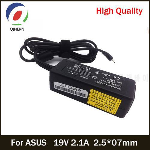 19V 2.1A 40W 2.5*0.7mm Laptop Charger Adapter For ASUS Eee 1001PX B D 1005HA B E 1001PQD 1015PX 1008 HA X101CH 1201 1025 1215B