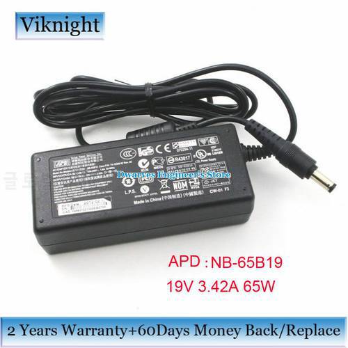 Genuine DA-40C19 19V 3.42A 40W Laptop Adapter Power Supply For APD V712 Apd VICE TEMINAL Notebook AC Charger