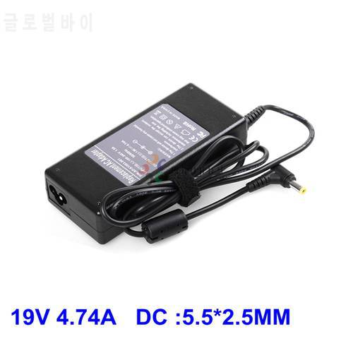 19V 4.74A Laptop AC Adapter Charger For ASUS ADP-90SB U1 U3 S5 W3 W7 Z3 5.5*2.5mm 90W Power Supply Charger Laptop Accessories