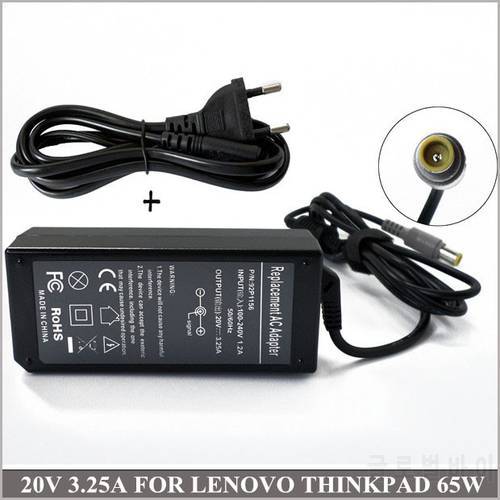 Universal Power Supply 20V 3.25A AC Adapter Charger For Cadernos Lenovo IBM ThinkPad Edge E120 E125 E135 E220 E320 E325 E330