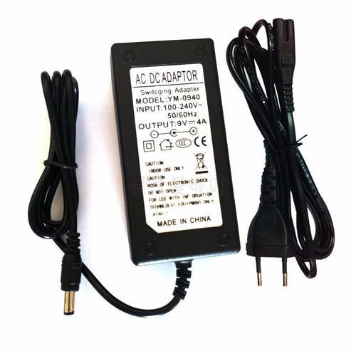 9V4A AC DC Adapter Converter Adapter DC 9V 4A 4000mA 36W Power Supply for POS Machines Charger With Cable Cord