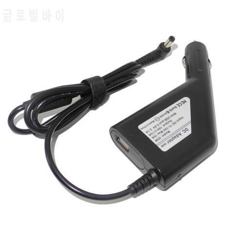 19V 3.42A 65W 5.5mm*2.5mm Dc Power Car Adapter Charger for Toshiba Asus Lenovo Laptop 5V 2.1A USB Phone Charger