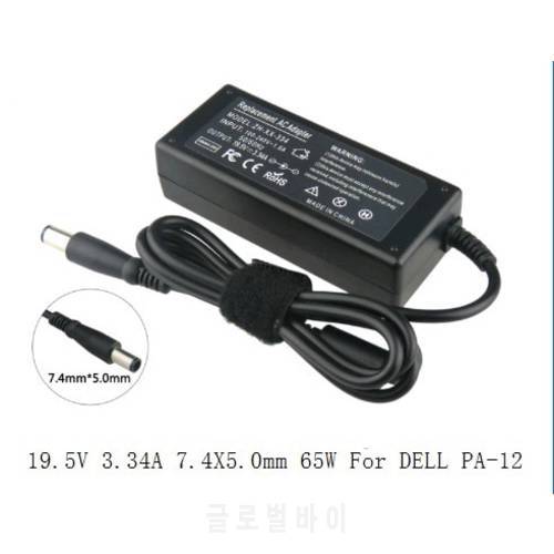 19.5V 3.34A 7.4X5.0MM 65W For Laptop Ac power adapter charger for Dell PA-12 laptop 630M 640MD520 D530 D600 D610 D620