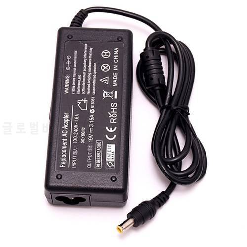 8pcs 19V 3.15A 60W AC Adapter Laptop Charger For SAMSUNG AD-6019 Q35 Q70 X15 X05 X30 P30A P04214-UV Notebook Power Supply